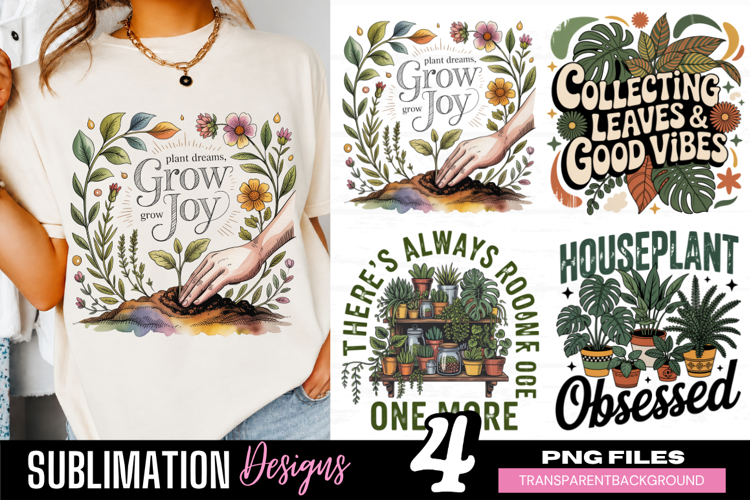 houseplant obsessed, plant lover png, grow joy png