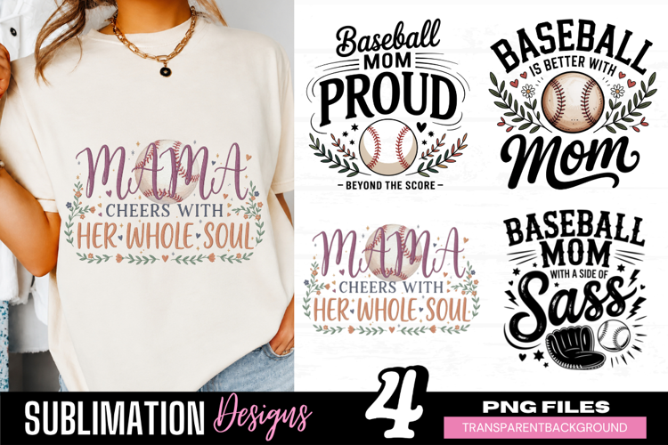 baseball mama png, baseball mom png, proud baseball mom png