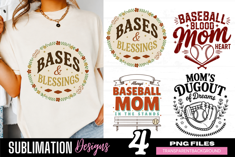 baseball mom png, bases blessings png, baseball mama png