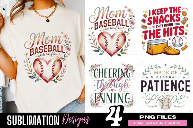 baseball mom png, baseball mama png, baseball heart png