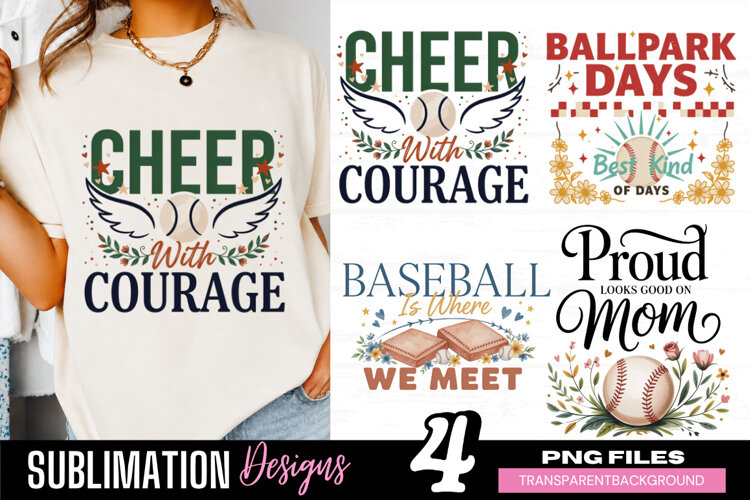 baseball cheer png, baseball courage png, baseball mom png, example image 1