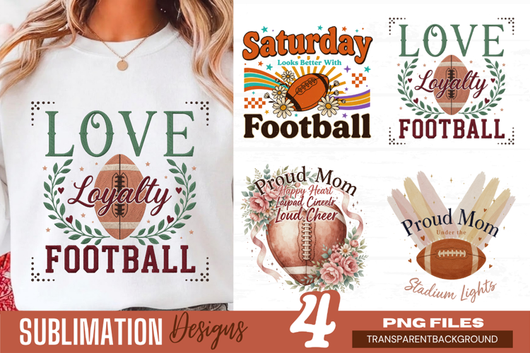 love loudly football, football mom png, sports mom png