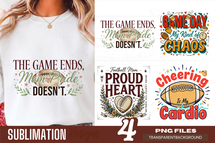 the game ends mom life doesn't, football mom png, sports mom