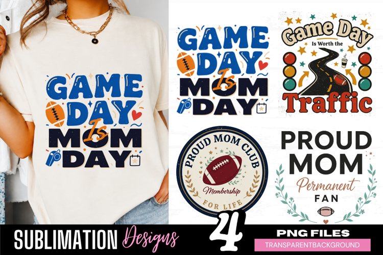game day is my mom day, football mom png, sports mom png,