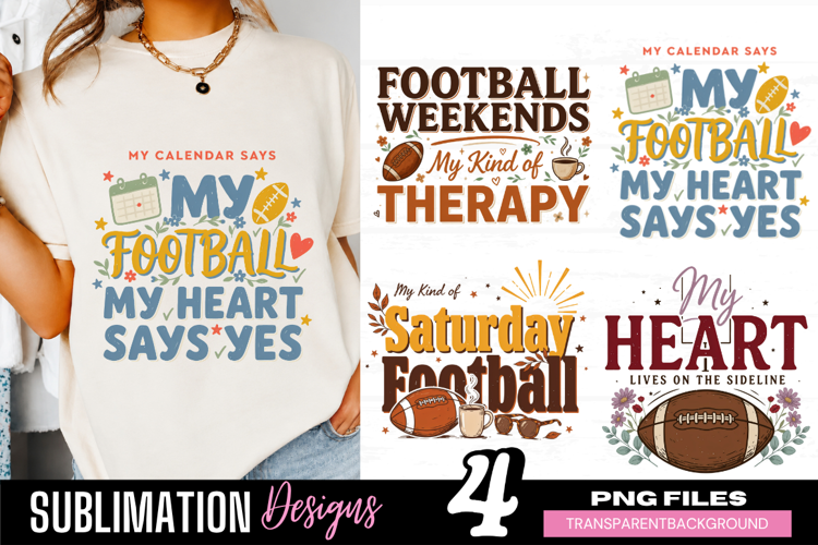 my football my heart says yes, football mom png, sports mom