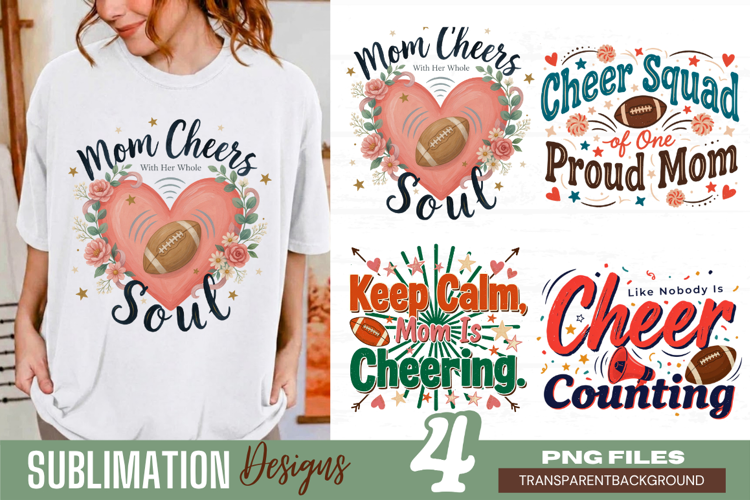 mom cheers fuel the soul, football mom png, sports mom png