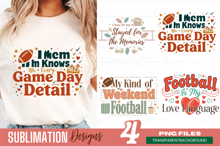all mom knows game day detail, football mom png, sports mom