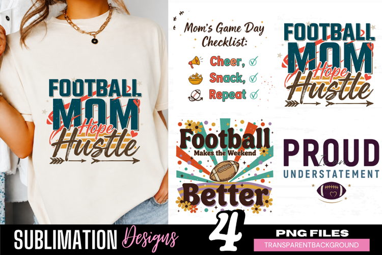 football mom hustle, football mom png, sports mom png, footb