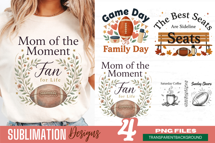 mom of the moment fan, football mom png, sports mom png,