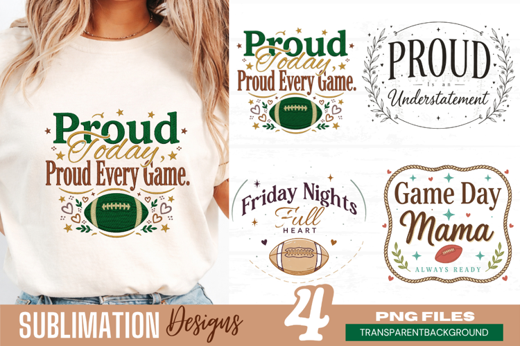 proud mom proud every game, football mom png, sports mom png