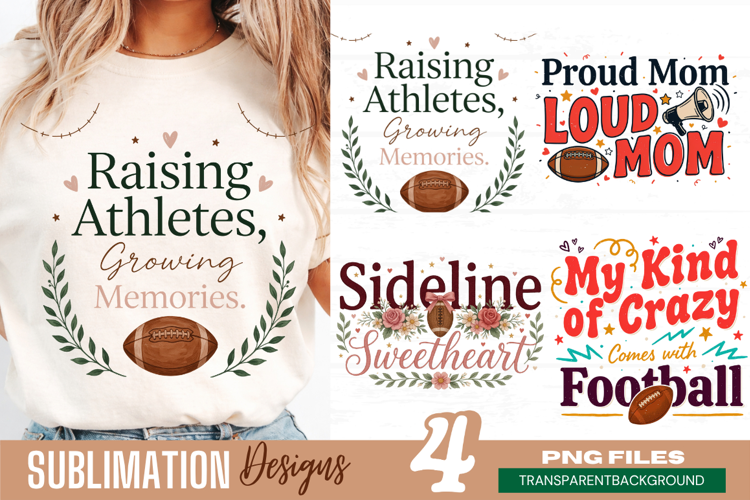 raising athletes growing memories, football mom png, sports