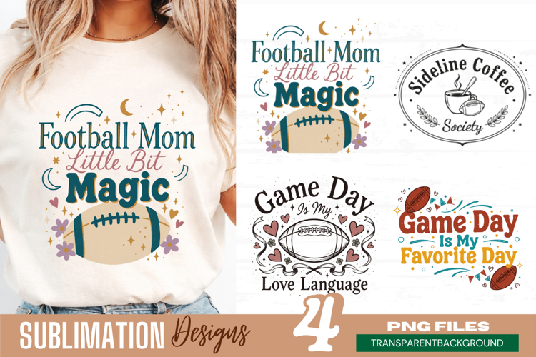 football mom little bit of magic, football mom png, sports