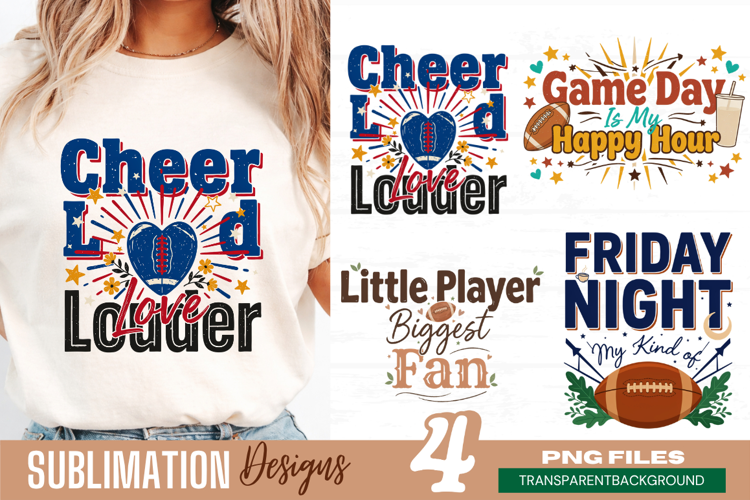 cheer loud louder, football mom png, sports mom png, footbal