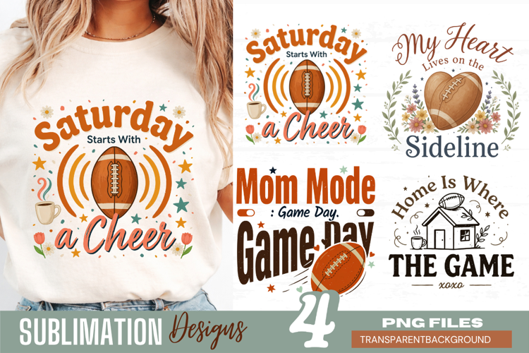 saturday always needs a cheer, football mom png, sports mom