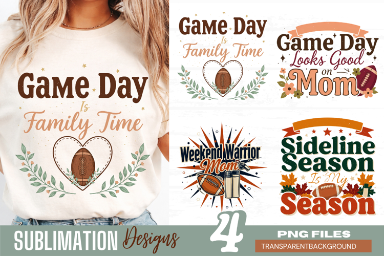 game day family time, football mom png, sports mom png, foot