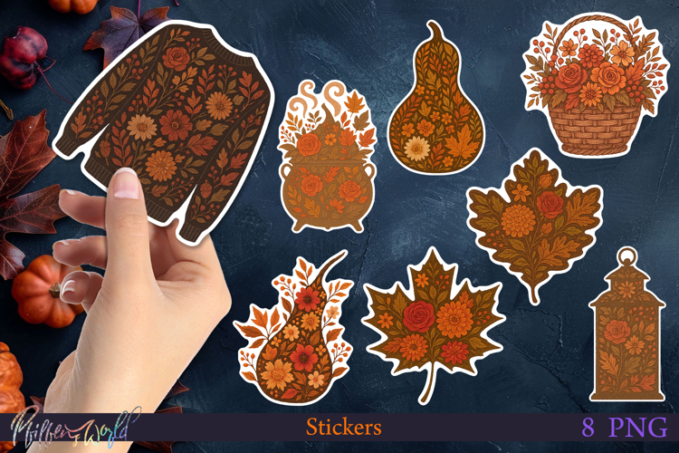 Fall Stickers | Cozy Season | Beautiful Autumn