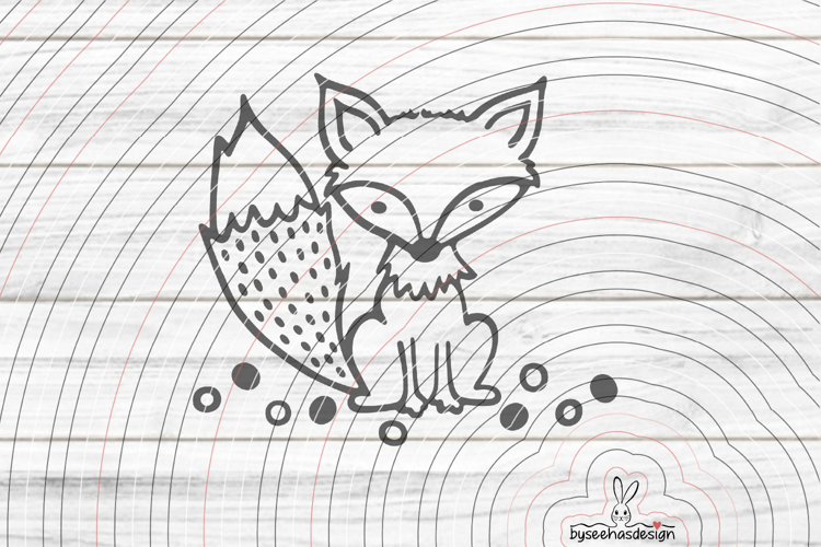 Fox Cutting file SVG DXF