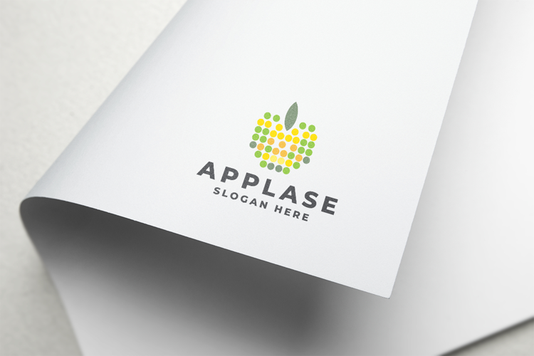 Colorful Pixel Dot Apple Logo