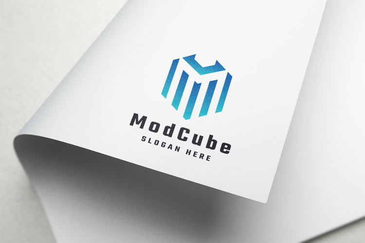 Mode Cube Letter M Logo
