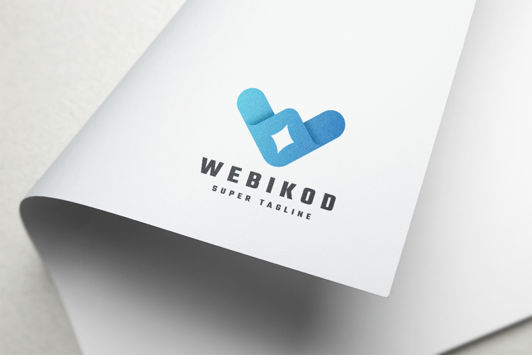 Webikod - Modern Abstract W Letter Logo