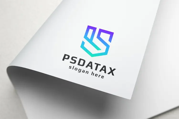 P and S Letter Shield Logo