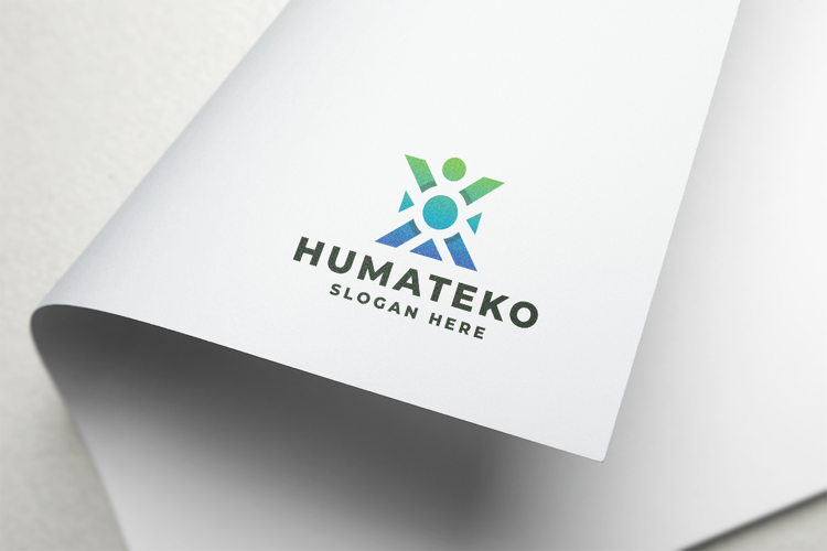 Abstract Geometric Human/Community Logo