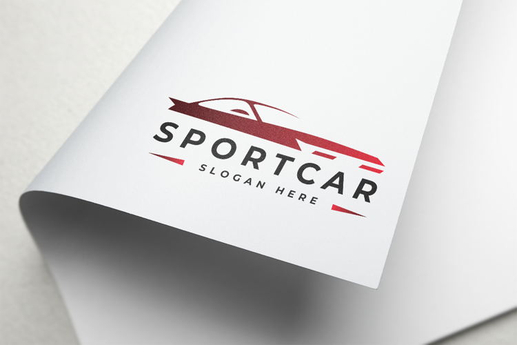 Sport Car Automotive Logo