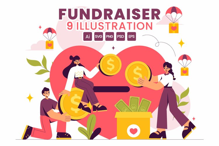 9 Charity Fundraiser Illustration