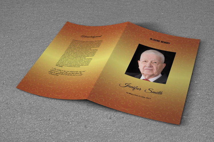 Funeral Program Template