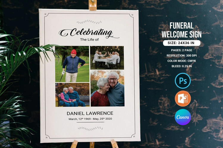 Funeral Welcome Sign Template