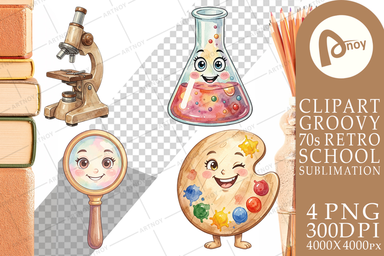 Funky Art Science Mascot Sublimation