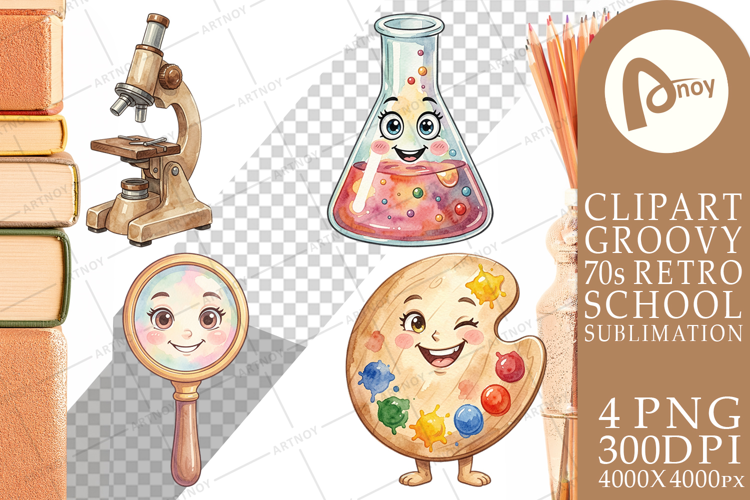 Funky Art Science Mascot Sublimation