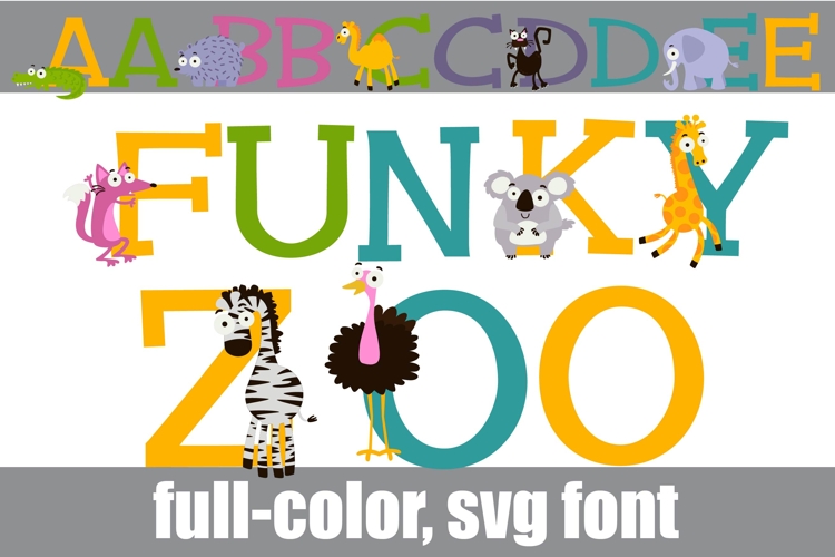 Funky Zoo Color Font