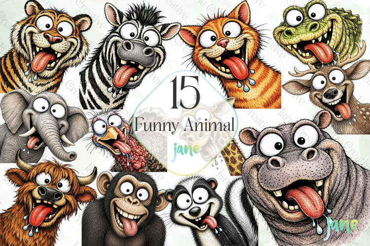 Funny Animal Sublimation Bundle