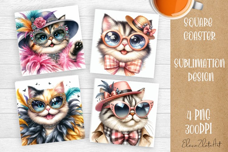 Funny animal Coaster Sublimation |cute animal
