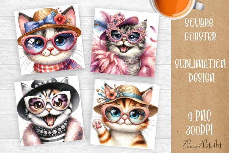 Funny animal Coaster Sublimation |cute animal