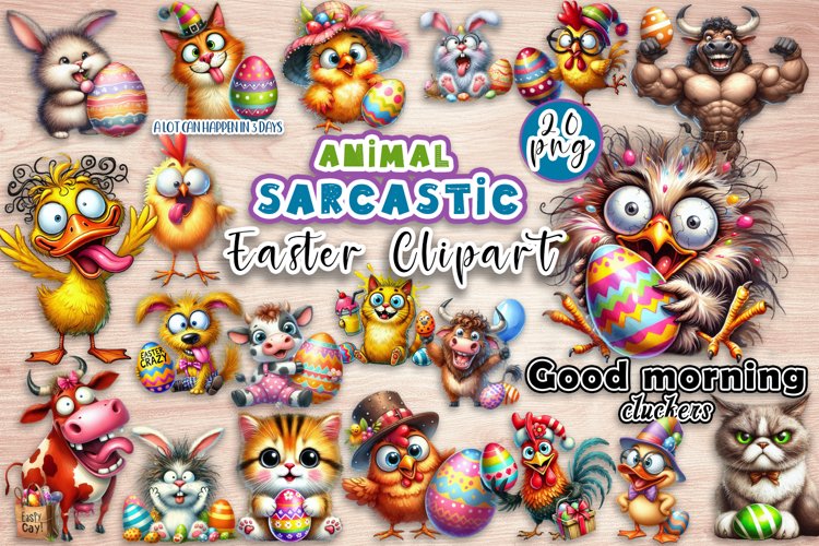 Spring animal Sarcastic easter Clipart