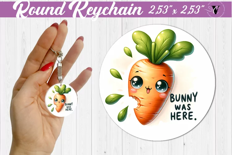 Round keychain sublimation | Funny animals| Easter