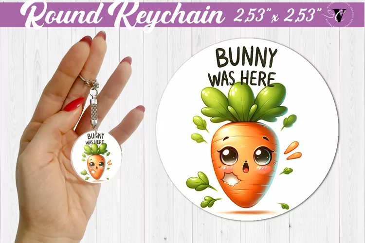 Round keychain sublimation | Funny animals| Easter