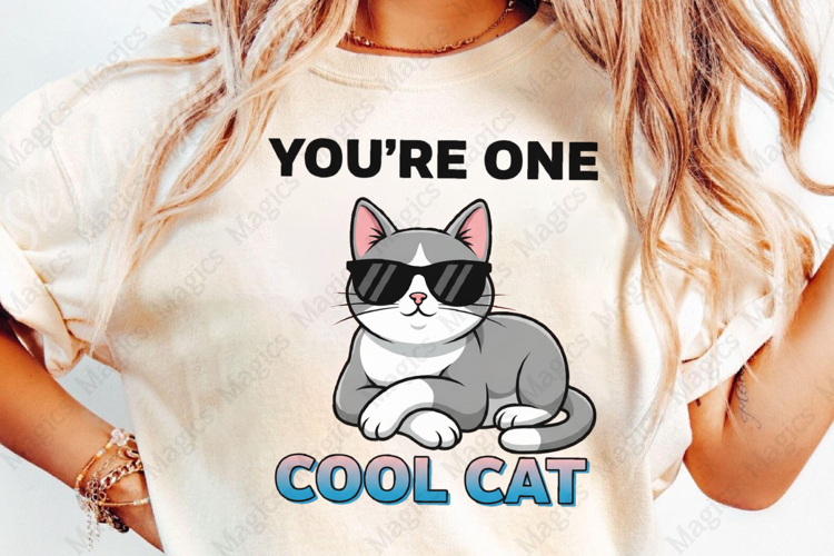 Youre One Cool Cat Sublimation Design