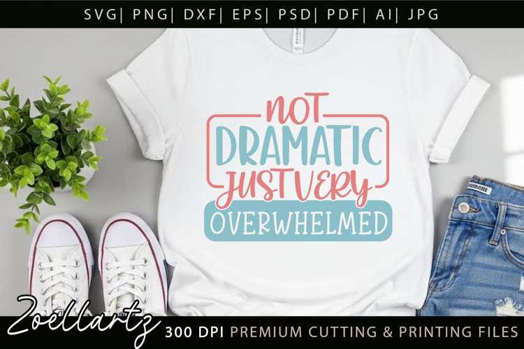 Funny Mental Health SVG Sarcastic Anxiety T-shirt Mug Design