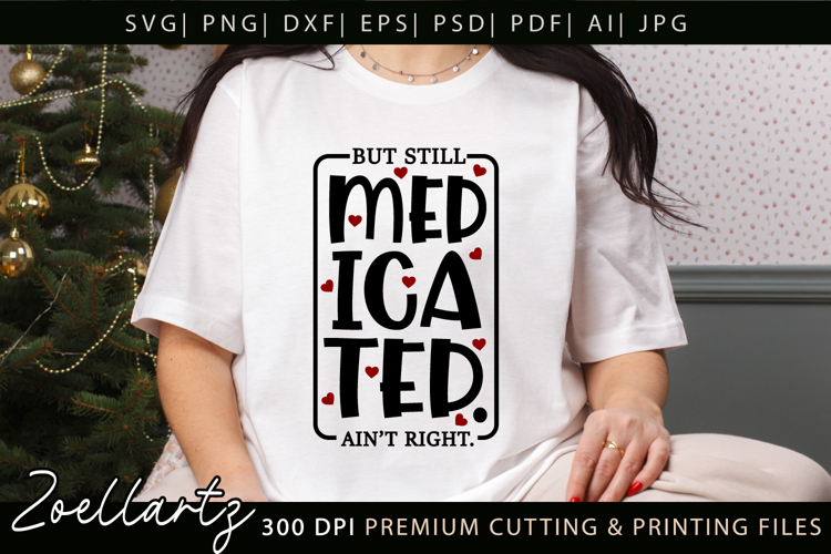 Funny Mental Health SVG Sarcastic Anxiety T-shirt Mug Design