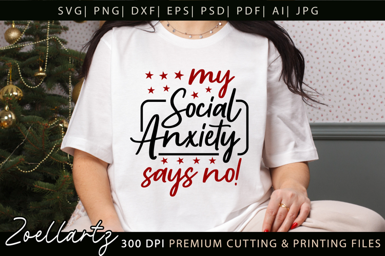 Funny Mental Health SVG Sarcastic Anxiety T-shirt Mug Design