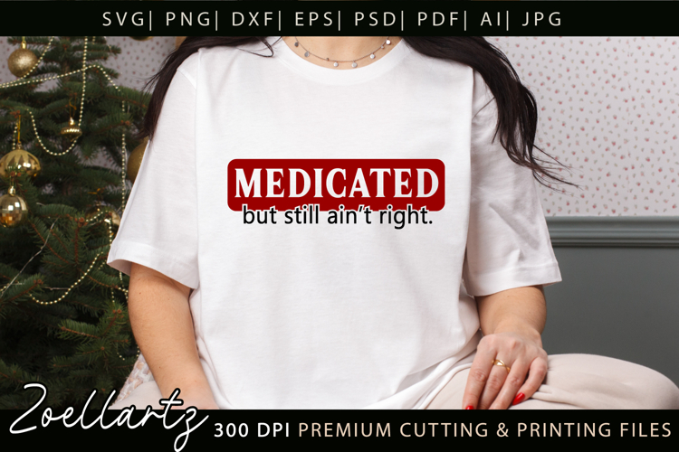 Funny Mental Health SVG Sarcastic Anxiety T-shirt Mug Design