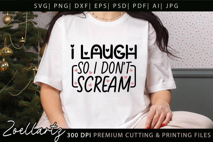 Funny Mental Health SVG Sarcastic Anxiety T-shirt Mug Design