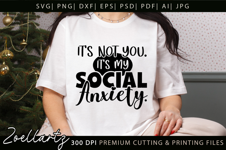 Sarcastic Mental Health SVG Funny Anxiety T-shirt Mug Design