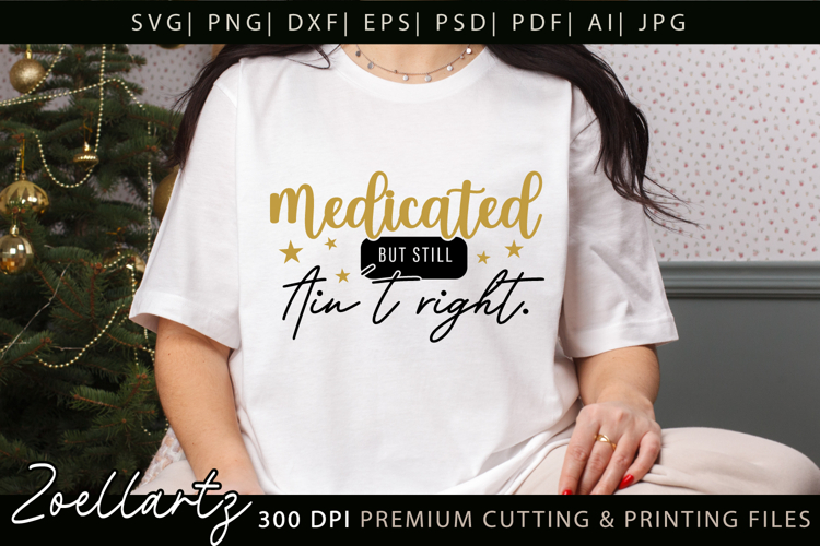 Funny Mental Health SVG Sarcastic Anxiety T-shirt Mug Design