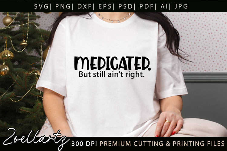 Funny Mental Health SVG Sarcastic Anxiety T-shirt Mug Design