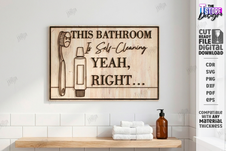 Bathroom Decor Sign Image 22