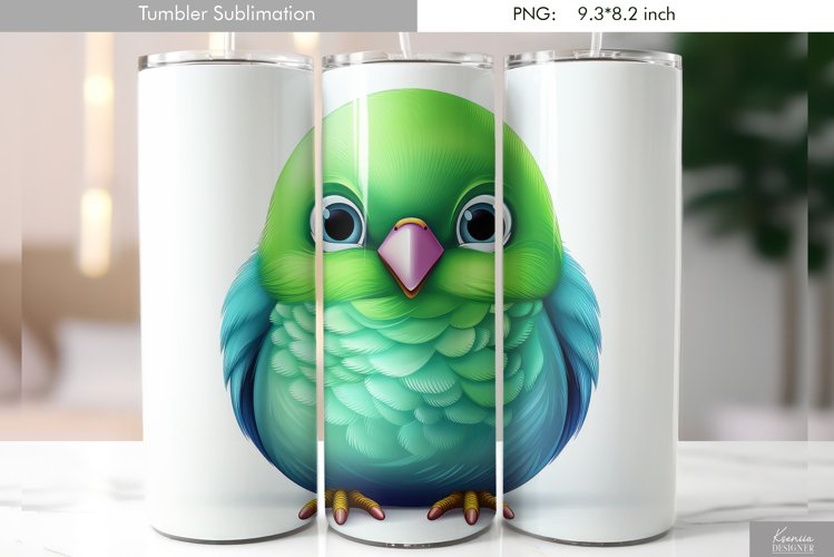 Cartoon Funny Bird Tumbler Sublimation|Grumpy Bird